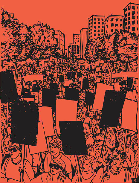 протест - protest stock illustrations