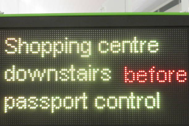 istock Airport information Sign 482029492