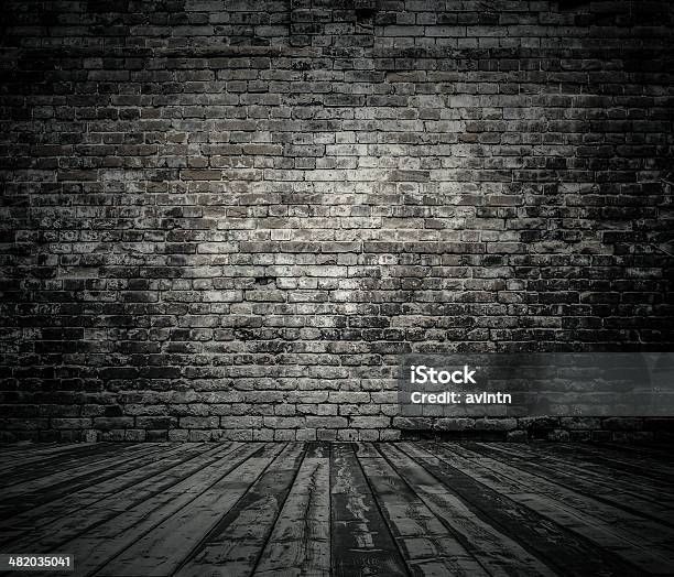 Old Room With Brick Wall Stock Photo - Download Image Now - Abandoned, Brick, Brick Wall