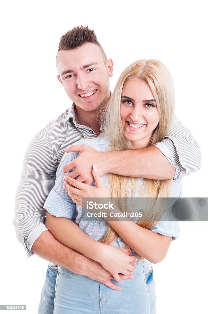 Hugging View From Behind Man Hugging Woman From Behind Stock Photo - Download Image Now - 2015 ...