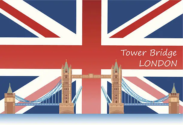 Vector illustration of Tower Bridge