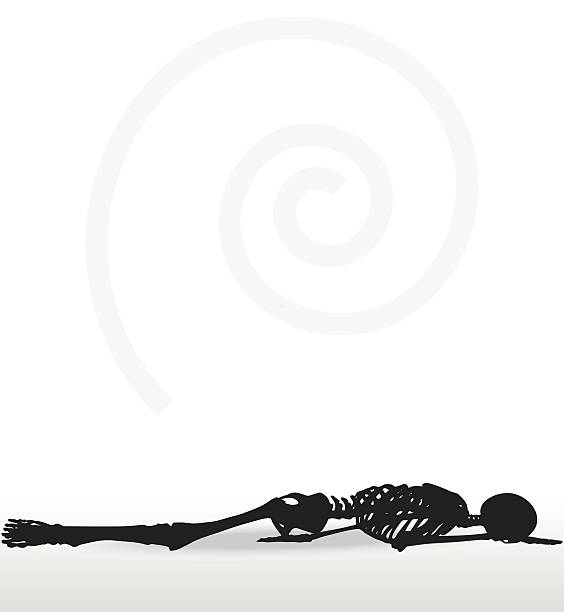 Skeleton Slouched 90+ Skeleton Lying Down Stock Illustrations, Royalty-Free Vector ...