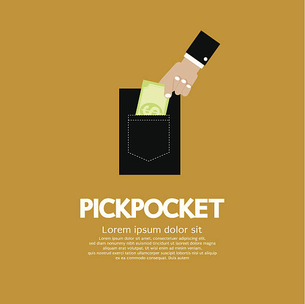 pickpocket - pickpocketing stock illustrations