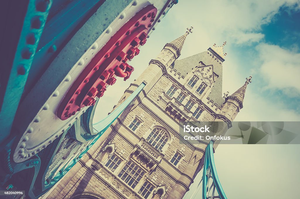 London Tower Bridge, United Kingdom London Tower Bridge, United Kingdom with vintage filter and grain added in post process. Cityscape Stock Photo