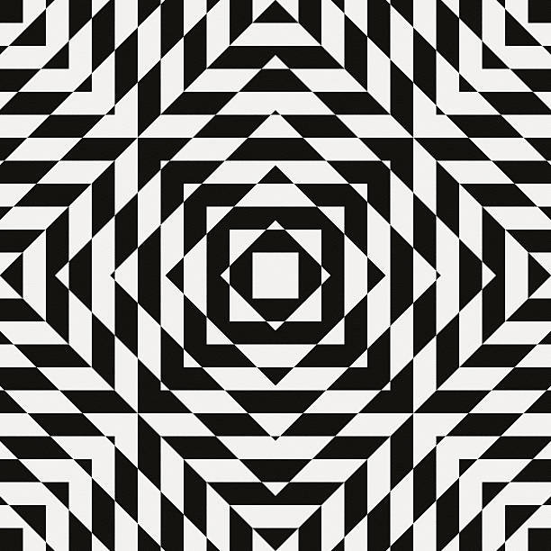 혼란스러운 기하학적 디자인 백서 - illusion spiral black white 뉴스 사진 이미지