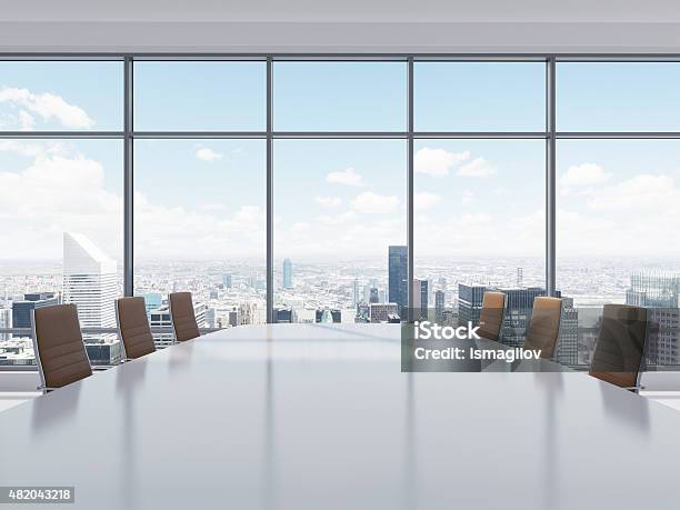 Panorama Konferenzraum Im Modernen Büro In New York City Stockfoto und mehr Bilder von Verwaltungsrat