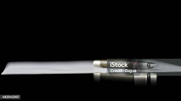 Fountain Pen Lying On A Document Stock Photo - Download Image Now - Contract, Signing, Agreement