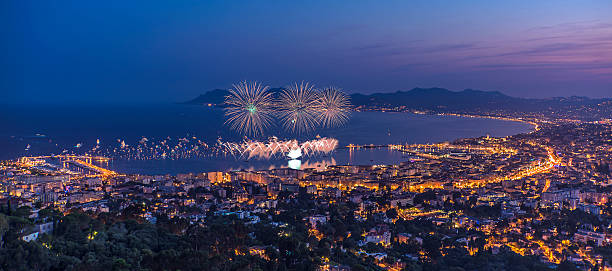 Firework in Cannes Firework in Cannes. 14th july 2015 , French national day french riviera photos stock pictures, royalty-free photos & images