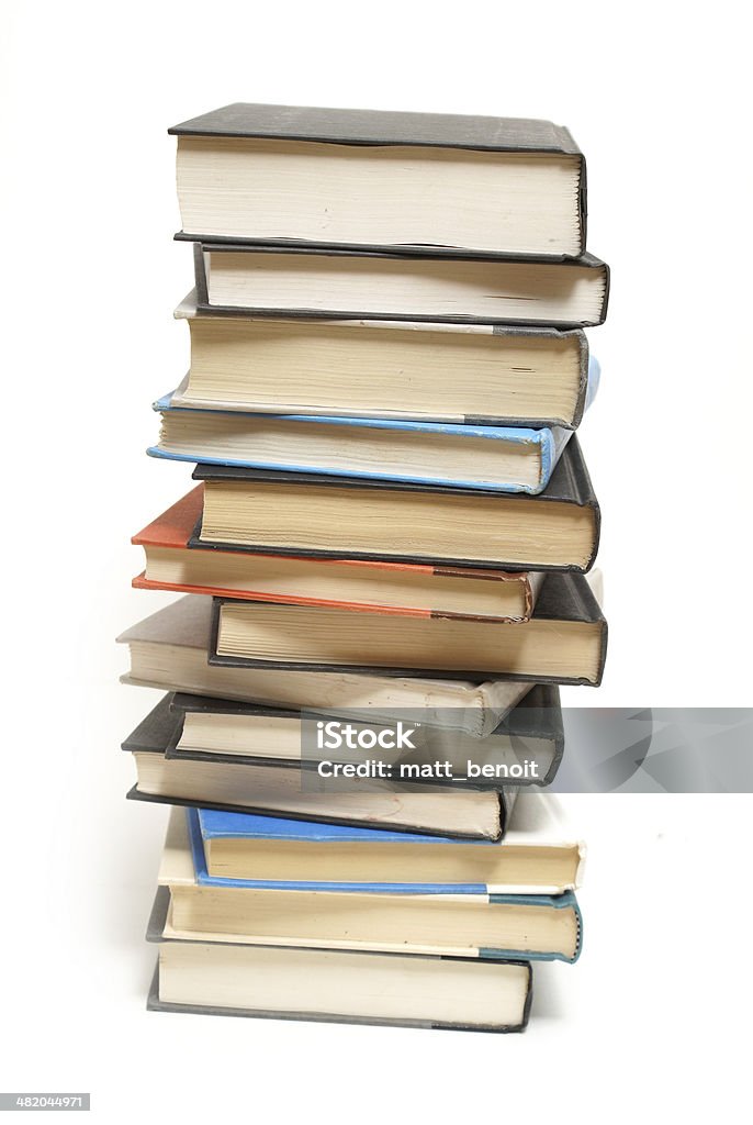 Livros empilhados - Foto de stock de Livro royalty-free