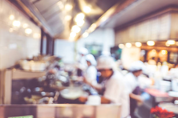 istock Blurred background : Groups of Chef cooking in kitchen 482045464