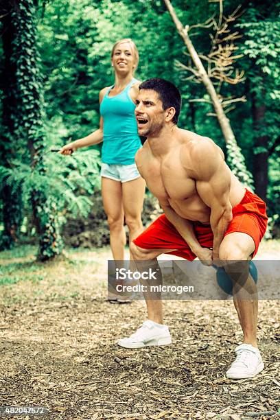 Fitness Couple Stock Photo - Download Image Now - 2015, Adult, Adults Only