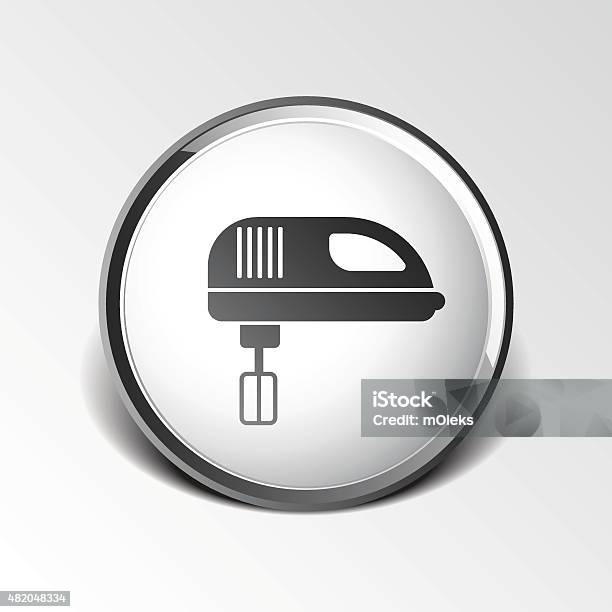 Ilustración de Icono Mezclador Handmixer Sombrero Señal Estufa Eléctrica y más Vectores Libres de Derechos de 2015