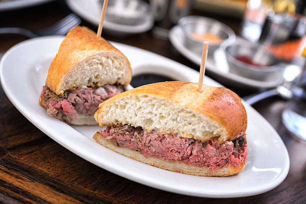 istock Gourmet Beef French Dip Sandwich 482048459