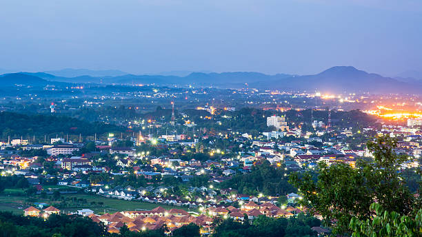 istock High angle view city at night sky 482048838
