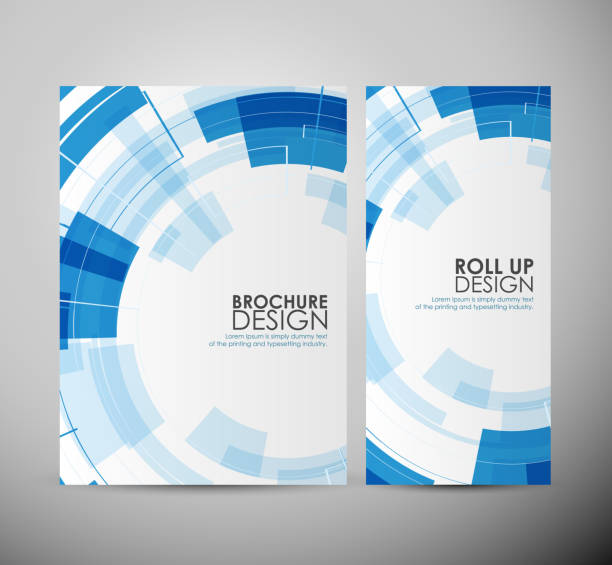 illustrations, cliparts, dessins animés et icônes de brochure design moderne d'affaires technologie abstraite cercles ou accessible en fauteuil roulant. - music retro revival blurred motion light