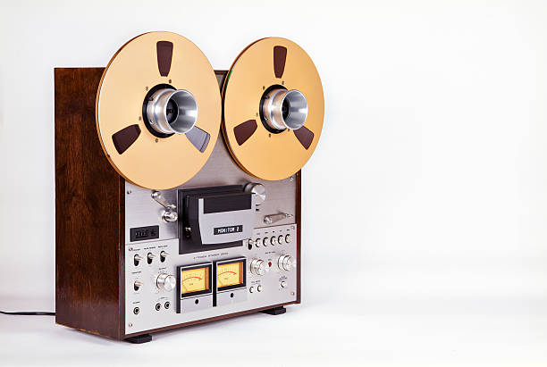 istock Analog Stereo Open Reel Tape Deck Recorder Player with Reels 482060332