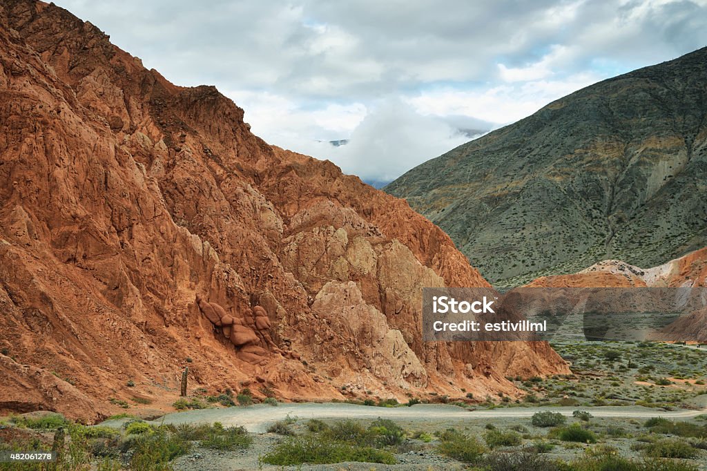 Red-colored mountain in Purmamarca Red-Colored mountain in Purmamarca, Jujuy Argentina 2015 Stock Photo