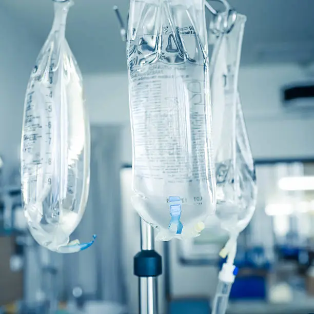 Photo of Medicine dropper. Container with an antibiotic closeup