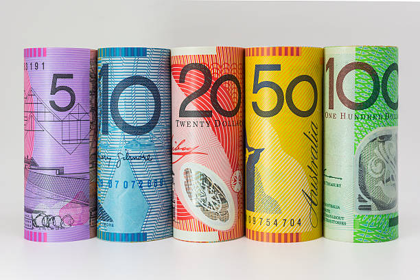 Australian currency stock photo