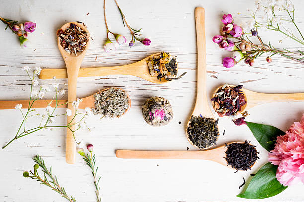 чай - tea organic single flower flower стоковые фото и изображения