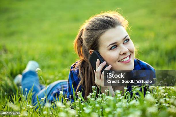 On The Phone Stock Photo - Download Image Now - 20-24 Years, 20-29 Years, Adult