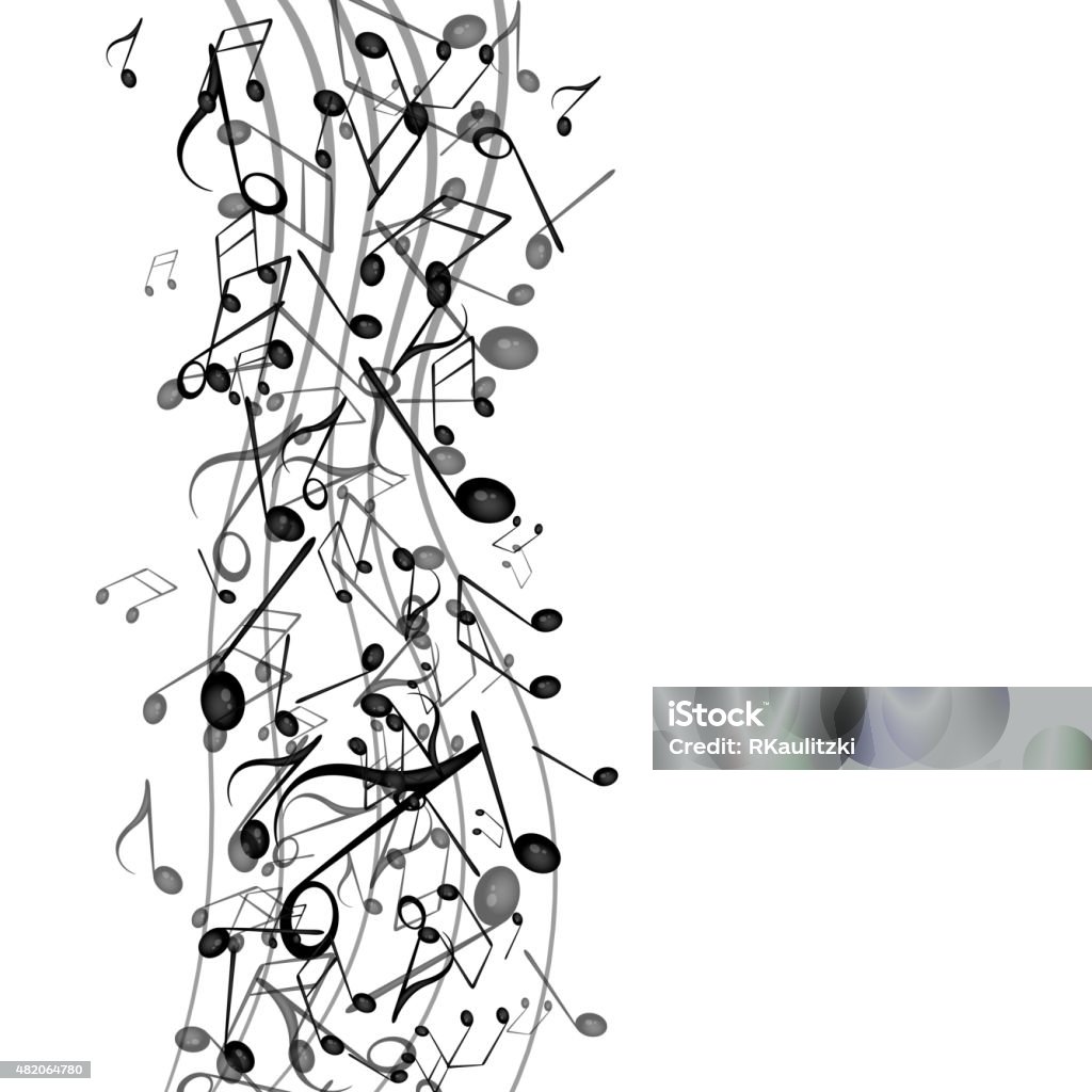 Vector Background with Music Notes Vector Illustration of an Abstract Background with Music Notes 2015 stock vector