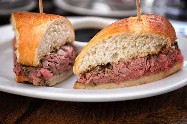 istock Gourmet Beef French Dip Sandwich 482066425