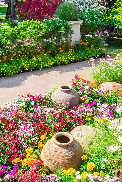 istock Beautiful flower garden. 482067226
