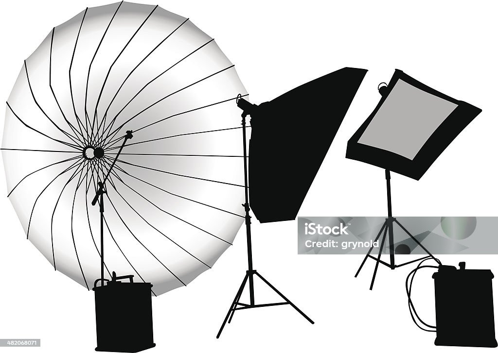 studios de photographie - clipart vectoriel de Appareil photo libre de droits