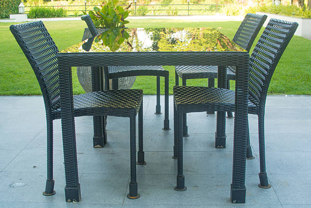 istock Furniture set in a garden 482068386