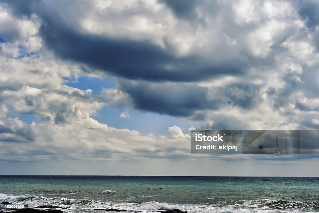 Caspian Sea. Beautiful clouds over the Caspian Sea. 2000-2009 Stock Photo