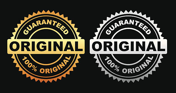 illustrations, cliparts, dessins animés et icônes de garantie label d'origine - istext2012