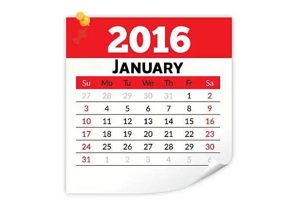 January 2016 - Calendar series