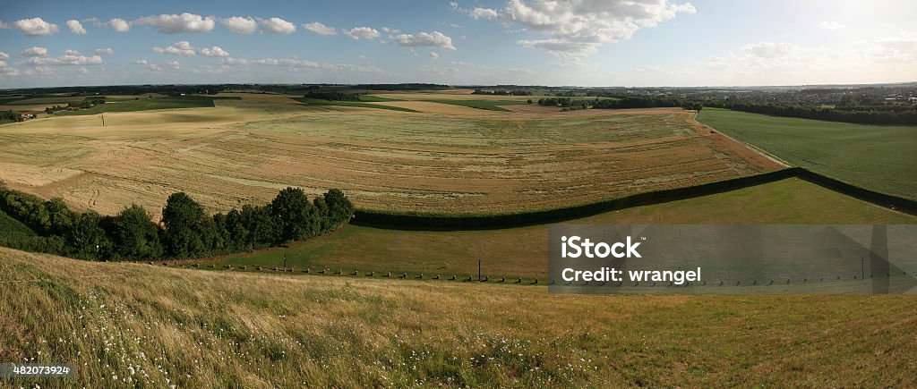 Campo de batalla que la batalla de Waterloo estaba cerca de Bruselas, Bélgica. - Foto de stock de 1810-1819 libre de derechos