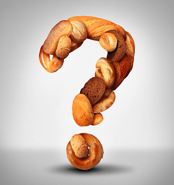 chleb pytanie - baked bread brown carbohydrates zdjęcia i obrazy z banku zdjęć