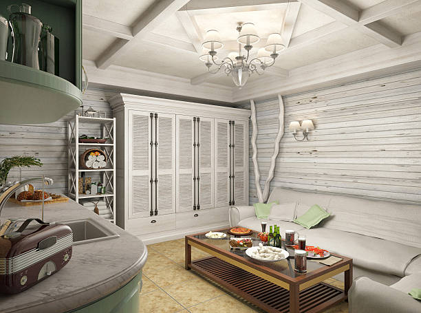 istock 3D render of a bath in the private house 482077240