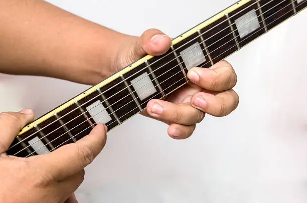 Guitar tapping technic