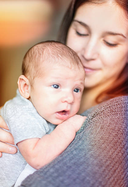 istock Cute newborn baby serie with vintage filter 482077797