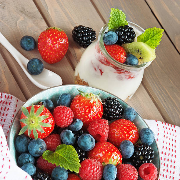 istock Healthy berries and yougurt 482080944