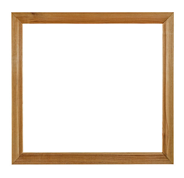 istock Wooden picture frame, isolated on white background 482083059