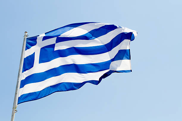 drapeau grec - greek currency photos et images de collection