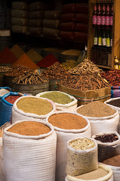 istock Moroccan Spice Market in the Medina 482087010
