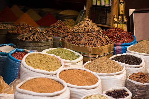 istock Moroccan Spice Market in the Medina 482087018