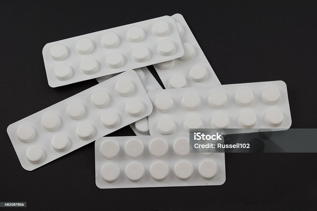 Stack of tablet blister packs 2015 Stock Photo
