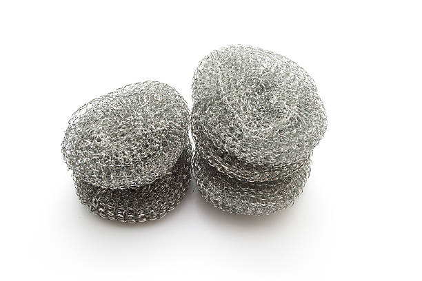 istock Steel Potsponge on white background 482087903
