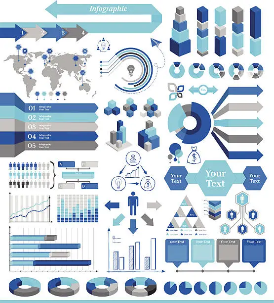 Vector illustration of Infographic Elements