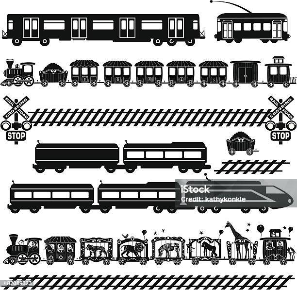 Train Travel Stock Illustration - Download Image Now - Subway Train, Railroad Track, High Speed Train