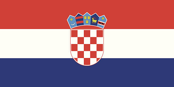 ilustraciones, imágenes clip art, dibujos animados e iconos de stock de bandera de croacia - croatian flag