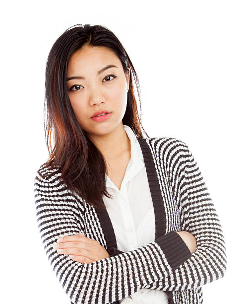 istock Attractive asian 20 years old isolated on white background 482093903