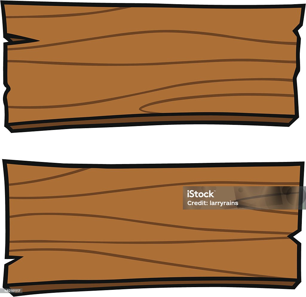 Planches de bois - clipart vectoriel de En bois libre de droits